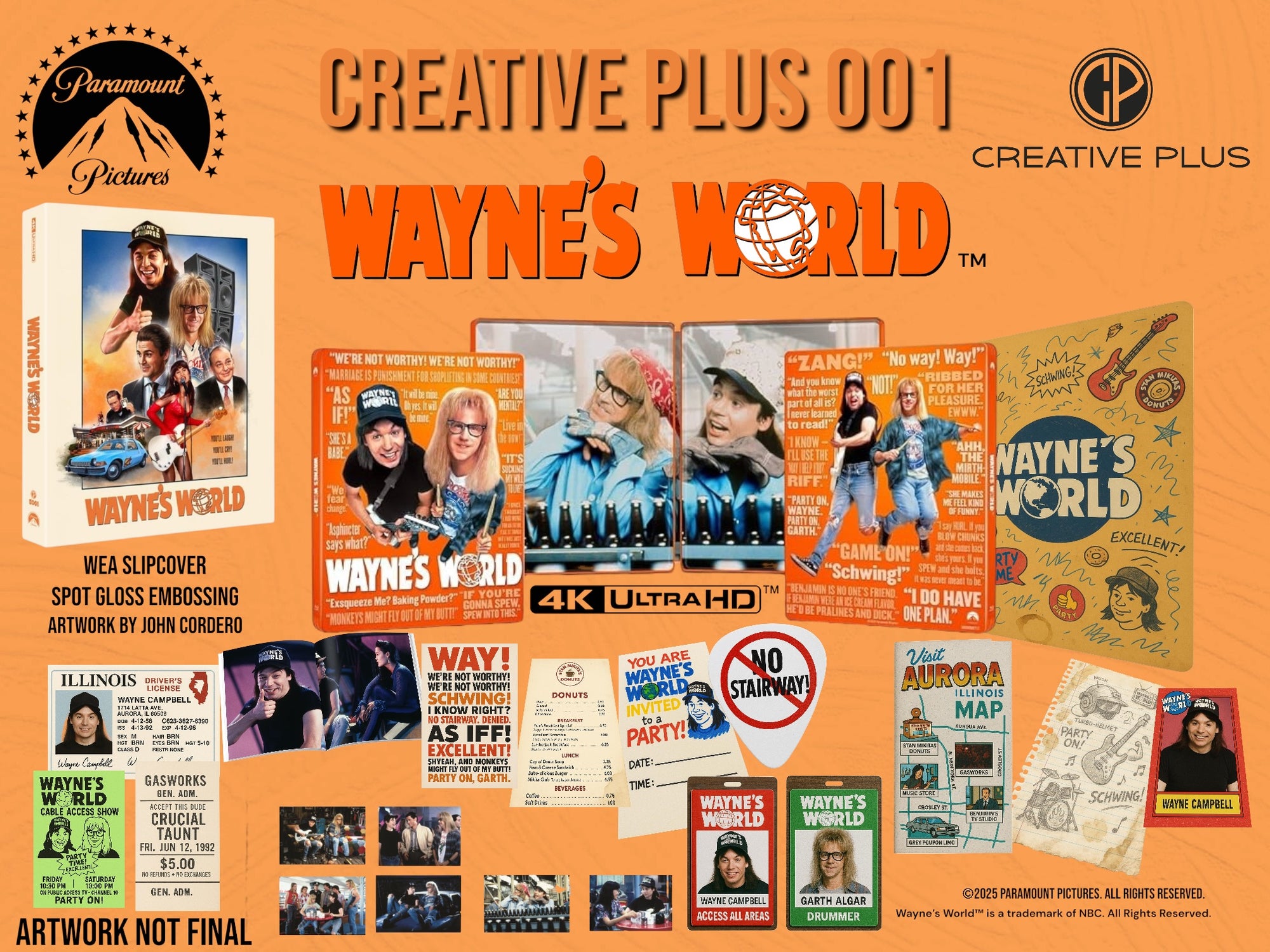 [CP 001] Creative Plus - Waynes World Limited Edition Steelbook Boxset 4k UltraHD & Blu-ray